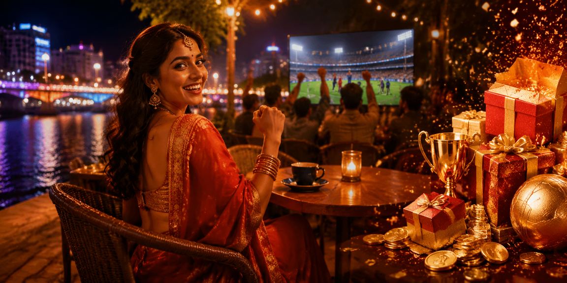 Cricket stadium filled with enthusiastic fans during IPL match